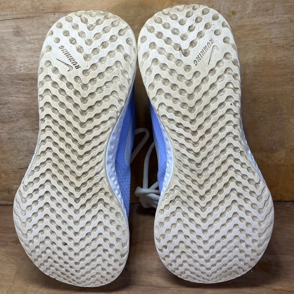 Nike Revolution 5 Womens Size 6.5 (5Y) Running Shoes Sneakers Thistle Blue/White - Picture 7 of 9
